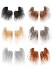 Baffi da bestia realizzati con capelli veri