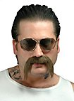 Barba di capelli veri da gangster del cartello