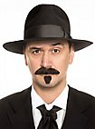 Bartset Zappa mit Schnurrbart und Kinnbart