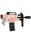 Blasterparts - SMG-Kit 2: Pistola con silenziatore, nero
