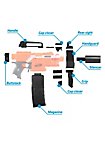 Blasterparts - SMG-Kit 2: Pistola con silenziatore, nero
