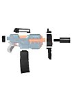 Blasterparts - SMG-Kit 2: Pistola con silenziatore, nero