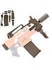 Blasterparts - SMG-Kit 2: Pistola con silenziatore, oliva