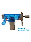 Blasterparts - SMG-Kit 2: Pistola con silenziatore, oliva
