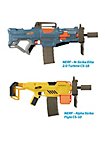 Blasterparts - SMG-Kit 2: Pistola con silenziatore, oliva