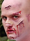 Blessures faciales désagréables - Blessures en latex à coller