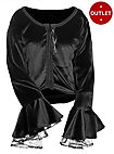 Blouse médiévale en velours avec garniture - Erina