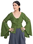 Blouse médiévale manches trompettes - Carmen