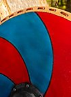 Bouclier rond 75cm - Gastir,  bleu/rouge