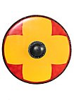 Bouclier rond 75cm - Gastir, jaune/rouge