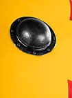 Bouclier rond 75cm - Gastir, jaune/rouge