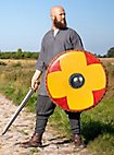 Bouclier rond 75cm - Gastir, jaune/rouge