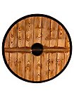Bouclier rond 75cm - Gastir, jaune/rouge
