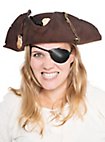 Cache-œil de pirate en cuir véritable