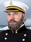 Capitaine Composition de barbe professionnelle en poils véritables