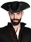 Cappello da pirata Tricorno in feltro di lana - Henry