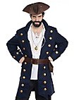Cappotto a balze - blu, oro