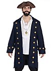 Cappotto a balze - blu, oro