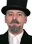Cavaliere Combinazione di barba professionale in capelli veri