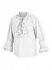 Chemise à volants Renaissance blanche