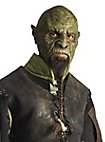 Chinless silicone orc mask - Grakharr