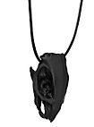 Colgante de Calavera de Rata Impresión 3D con cordón de cuero (7cm)