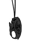 Colgante de Calavera de Rata Impresión 3D con cordón de cuero (7cm)
