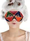 Colombina Arlecchino de cuoio maschera veneziana in cuoio