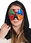 Colombina Arlecchino de cuoio Venetian Leather Mask