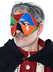 Colombina Arlecchino de cuoio Venetian Leather Mask