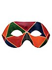 Colombina Arlecchino de cuoio Venetian Leather Mask