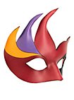 Colombina Cigno Venetian Leather Mask