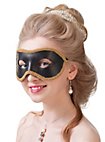 Colombina con Passamaneria nero-oro Venezianische Ledermaske