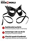 Colombina Fiamma Zwart Venetiaans Leren Masker