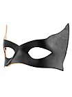 Colombina Incognito maschera in pelle nera veneziana