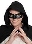 Colombina Incognito maschera in pelle nera veneziana