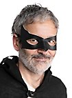 Colombina Incognito maschera in pelle nera veneziana