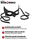 Colombina Incognito schwarz Venezianische Ledermaske