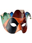 Colombina Joker Venezianische Ledermaske