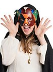 Colombina Joker Venezianische Ledermaske