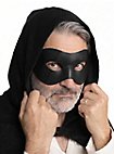 Colombina Liscia black Venetian Leather Mask