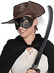 Colombina Liscia black Venetian Leather Mask