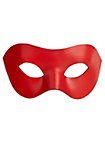Colombina Liscia red Venetian Leather Mask