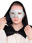 Colombina Liscia weiß Venezianische Ledermaske