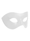 Colombina Liscia white Venetian Leather Mask