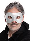 Colombina Liscia white Venetian Leather Mask