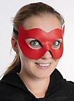 Colombina Spiona red Venetian Leather Mask