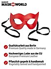 Colombina Spiona red Venetian Leather Mask