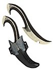 Coltello da lancio con fodero - Elfo scuro, nero Arma imbottita