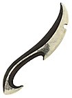 Coltello da lancio con fodero - Elfo scuro, nero Arma imbottita